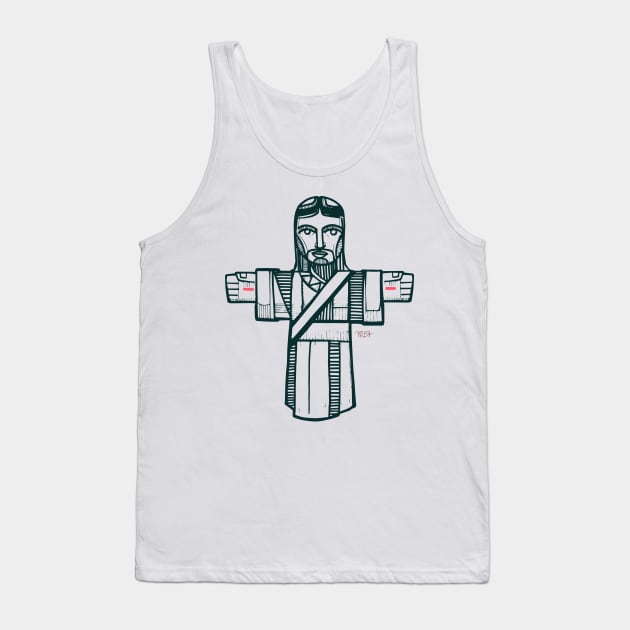 Jesus Christ Open arms illustration Tank Top by bernardojbp